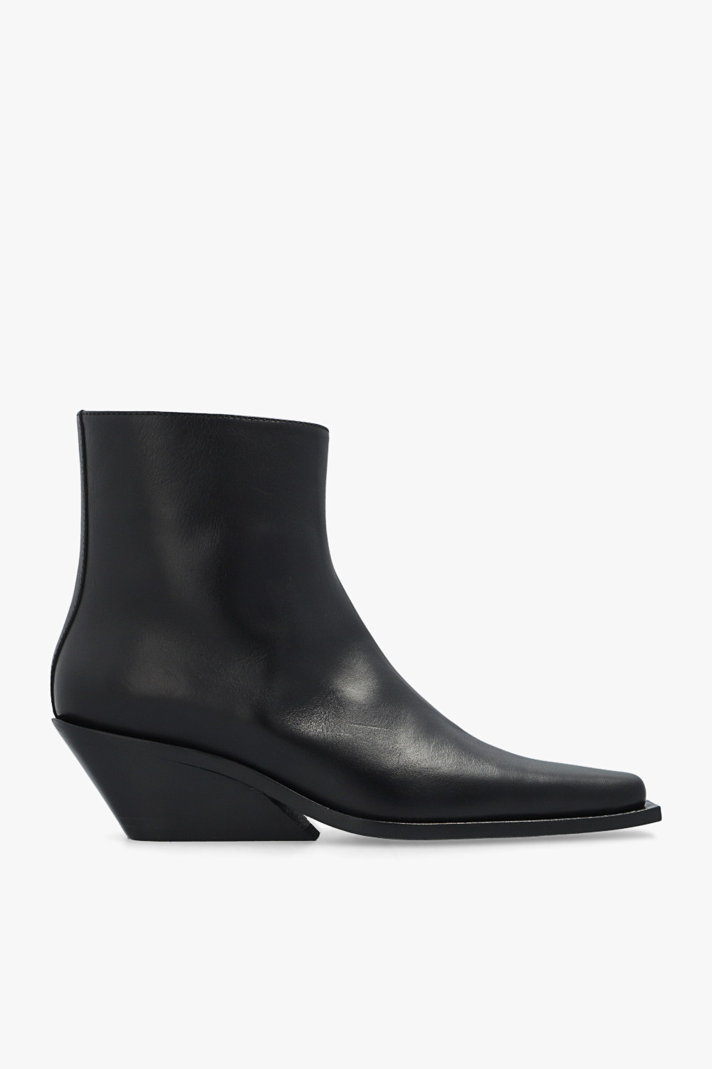 【関税込み】Ann Demeulemeester ブラック Gerda ブーツ Ann Demeulemeester Black Leather Slant Heel Gerda Boot EU